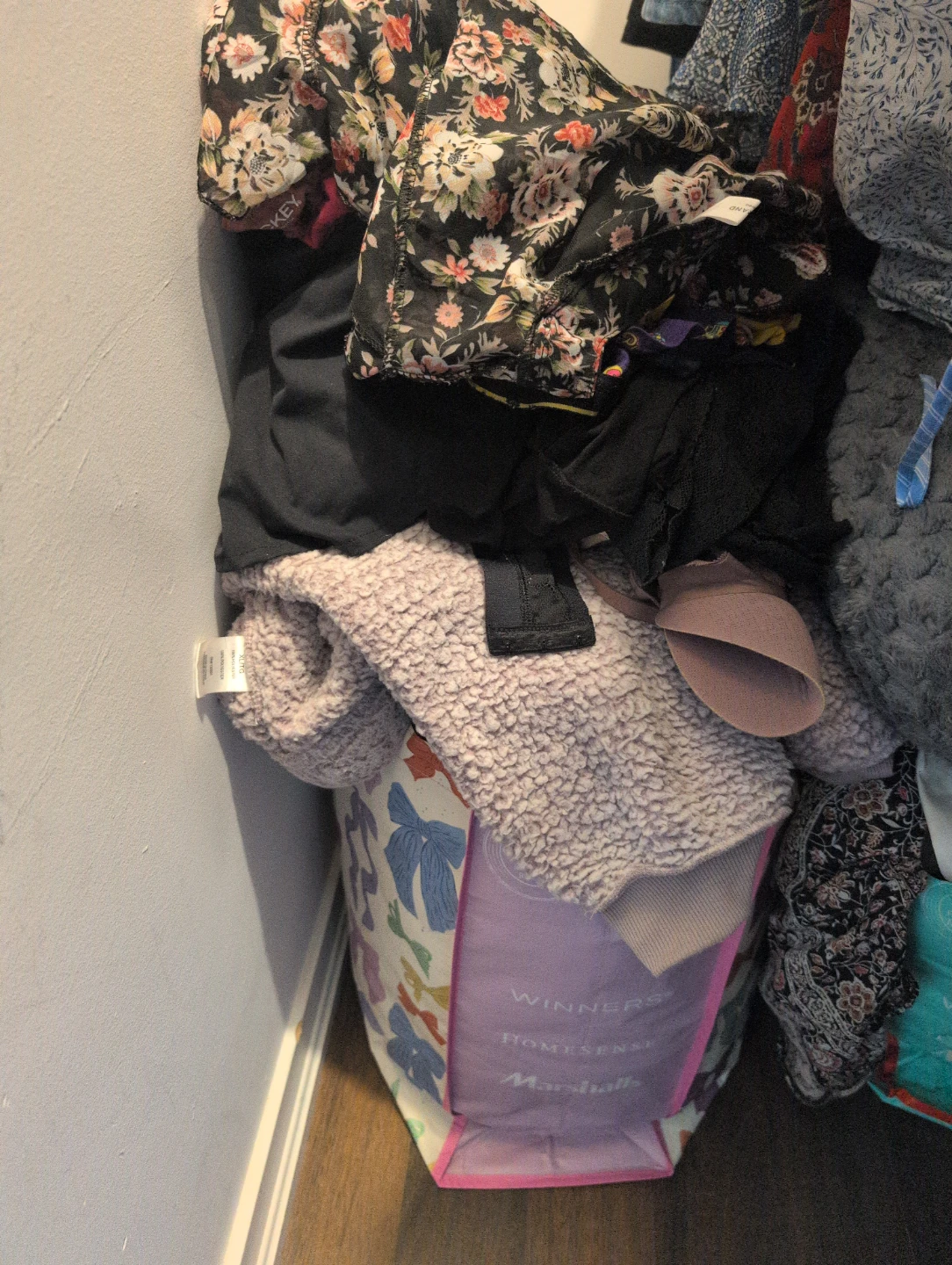 3 bags of clothes