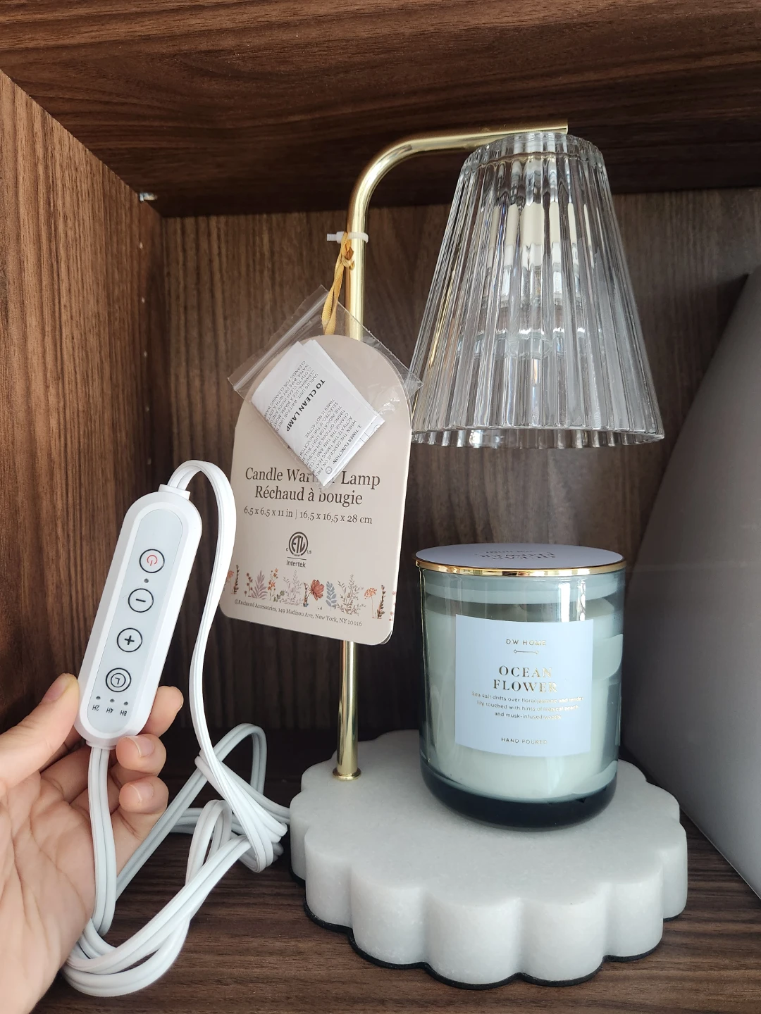 DW Home Ocean Flower Candle & Candle Warmer Lamp - photo 2