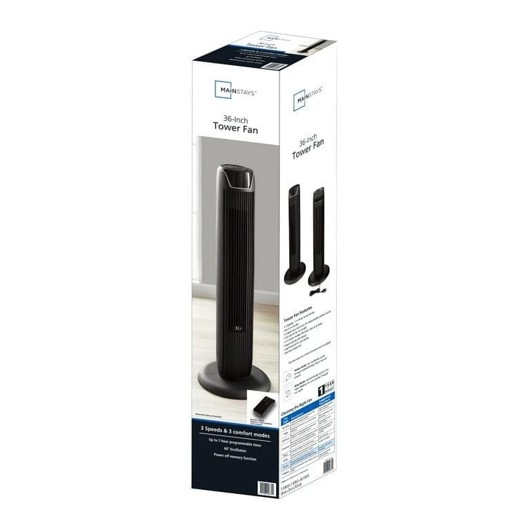 Mainstays 36-Inch Tower Fan - photo 3