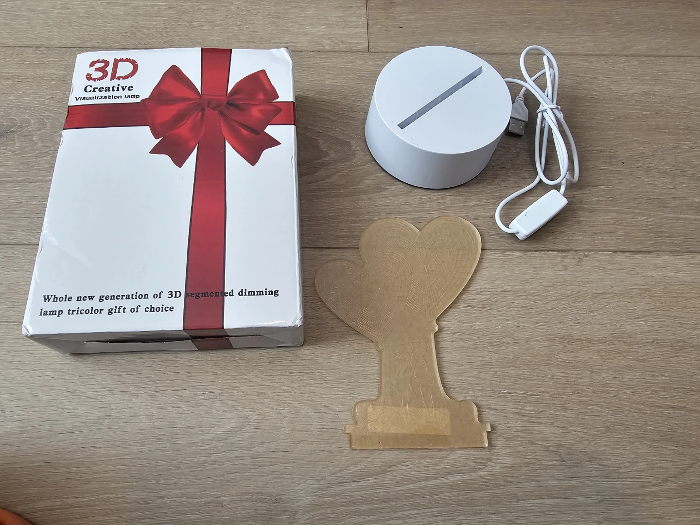 3D Creative Visualization Lamp - Romantic Hearts - photo 2