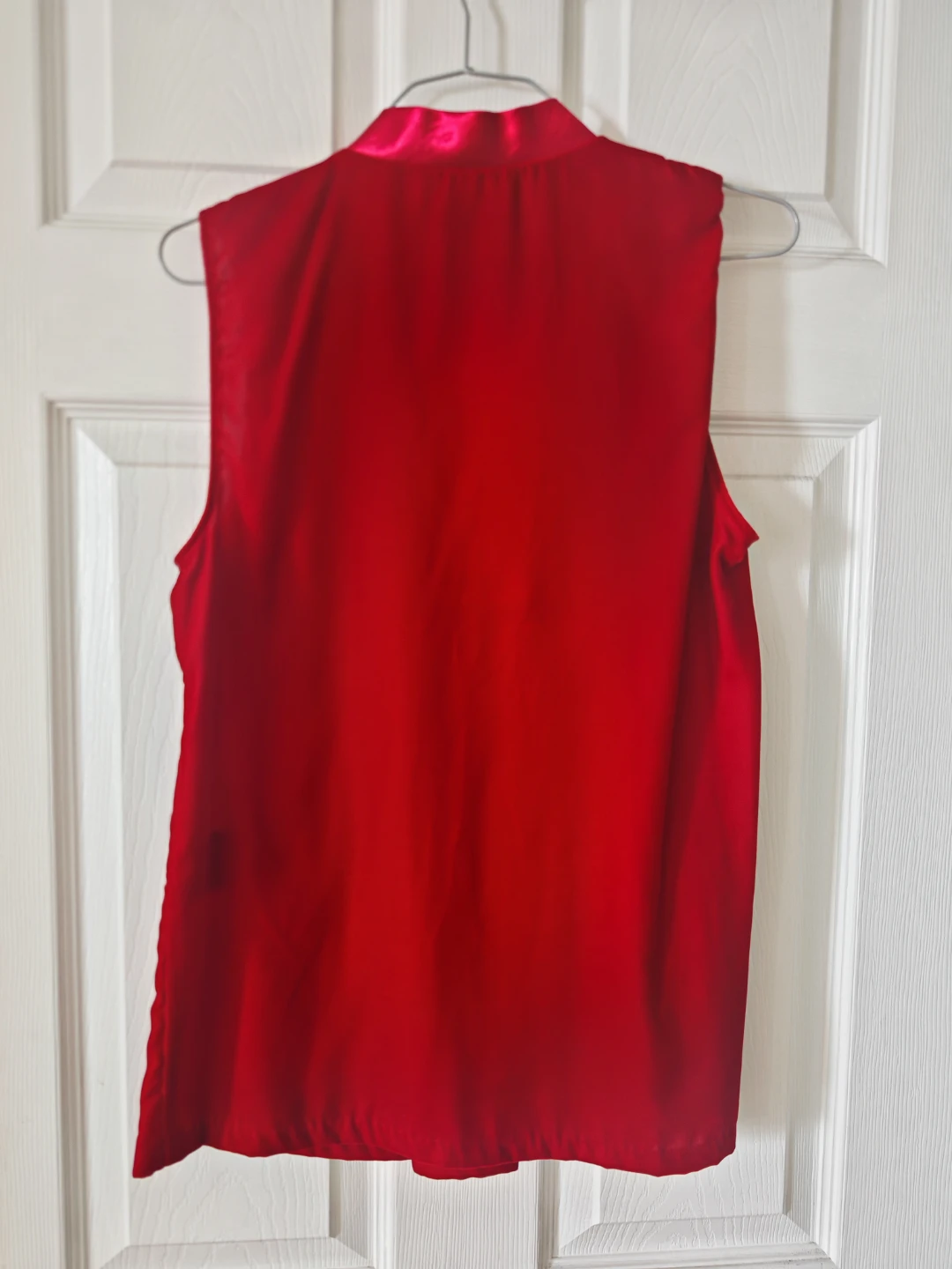 T Tahari Red Sleeveless Blouse Size S - photo 4