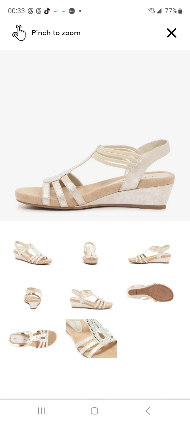 Kelly & Katie Women's Wedge Sandals