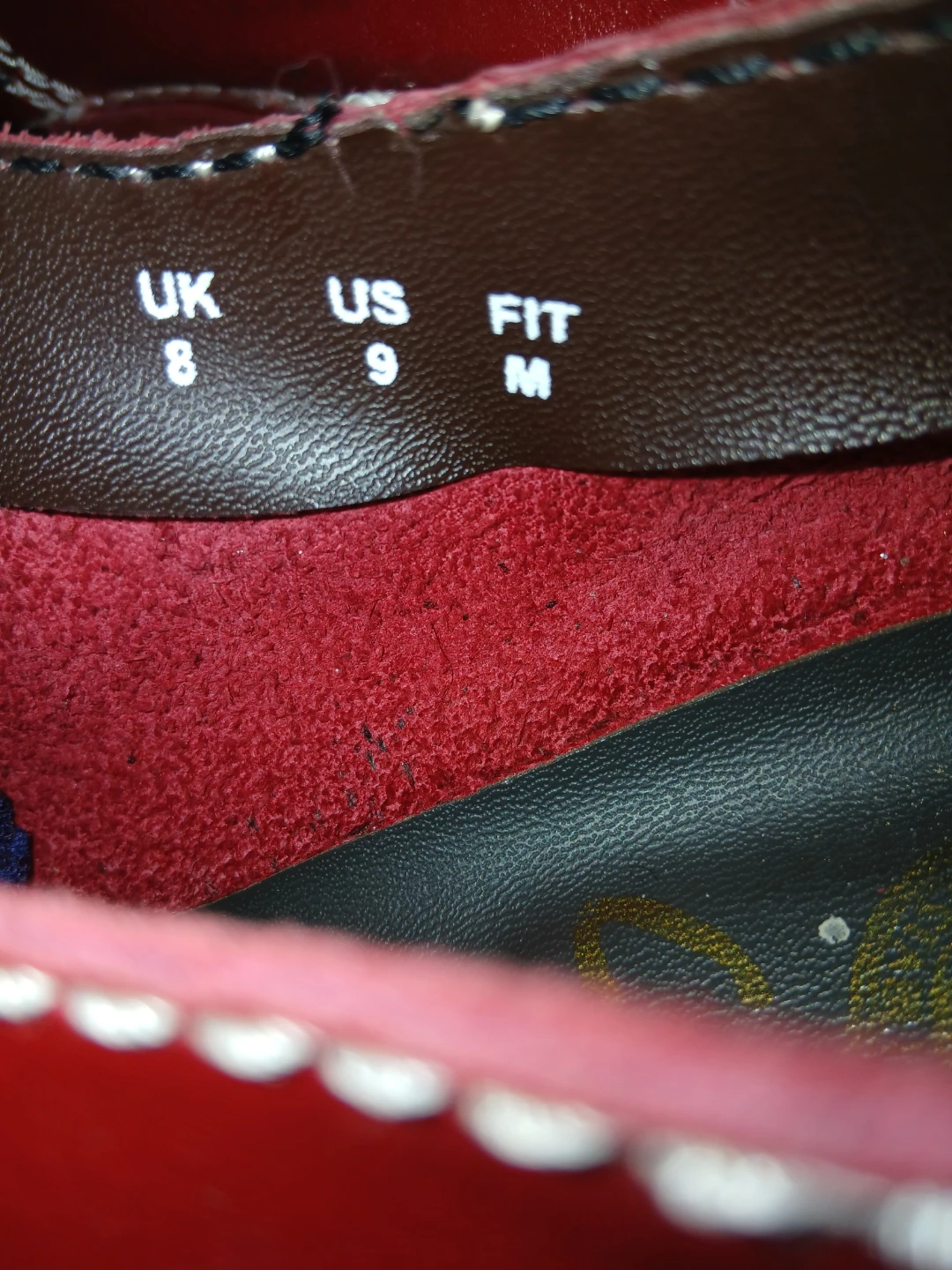 Clarks Red Leather Lace-Up Shoes - UK 8 / US 9 - photo 4