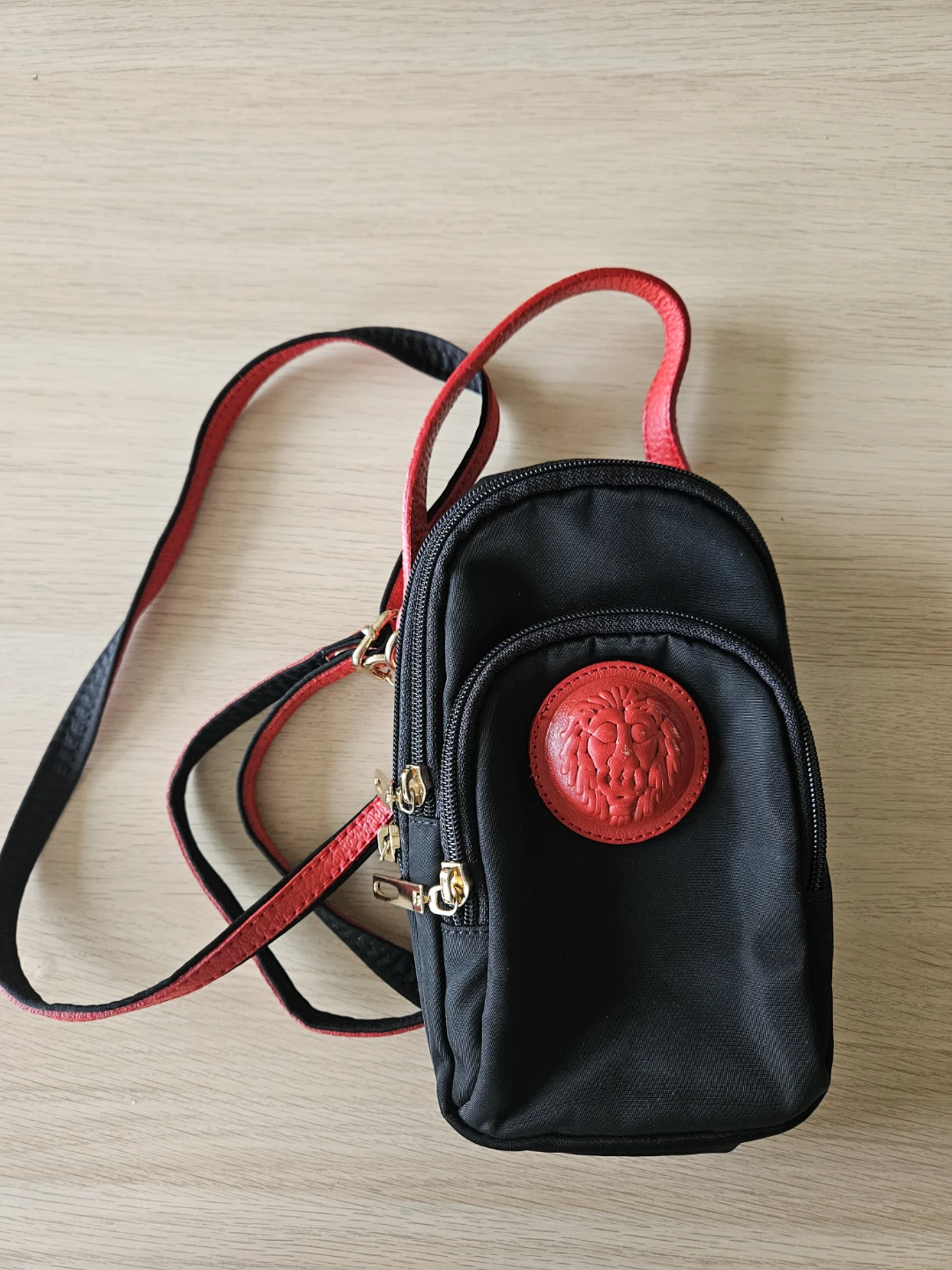 Black Mini Crossbody Bag/Phone Bag - 3 pockets - photo 2