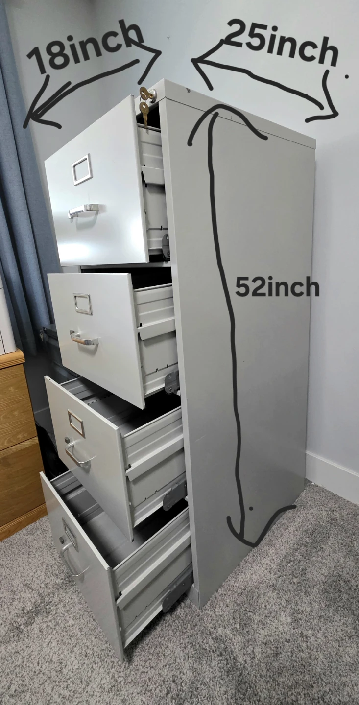 4-Drawer Filing Cabinet - photo 2