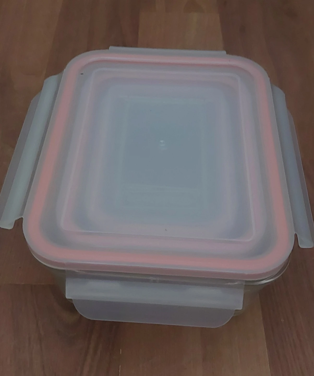 Set of 3 glass Food Storage Containers with Pink Lids - photo 3