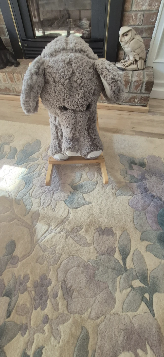 Plush Elephant Rocking Horse