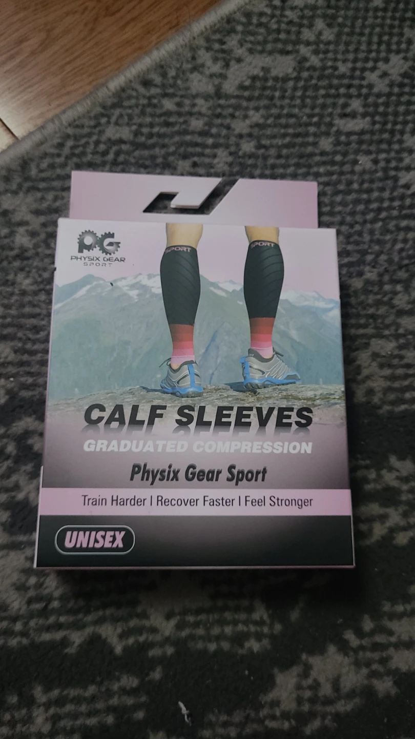 Physix Gear Sport Calf Sleeves - Graduated Compression L/XL