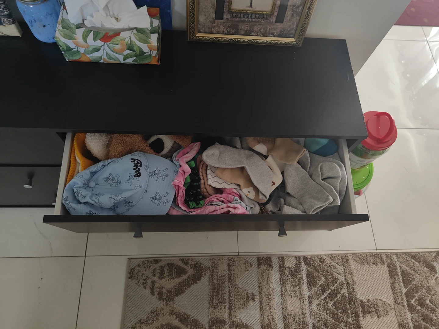 Black Six-Drawer Dresser - photo 3