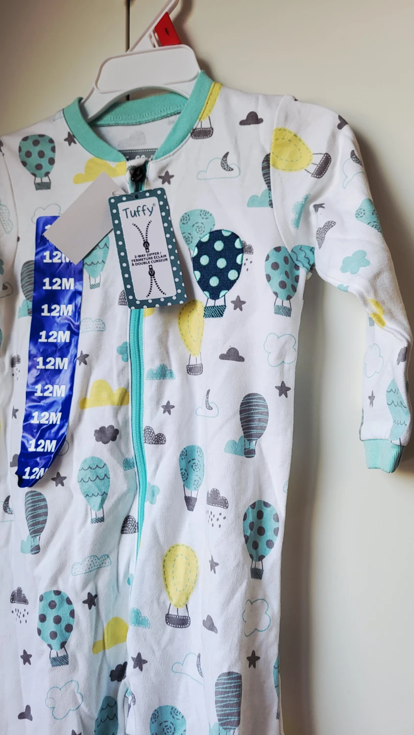 Tuffy Baby Sleepsuit 12M Hot Air Balloon Print - photo 2