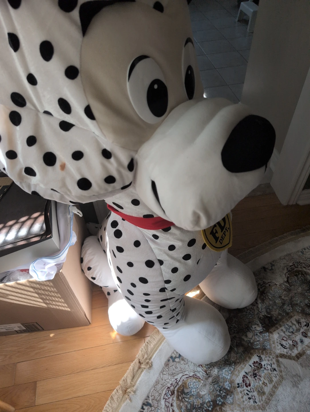 Dalmatian Plush Toy with Fire Dept. Badge - photo 2