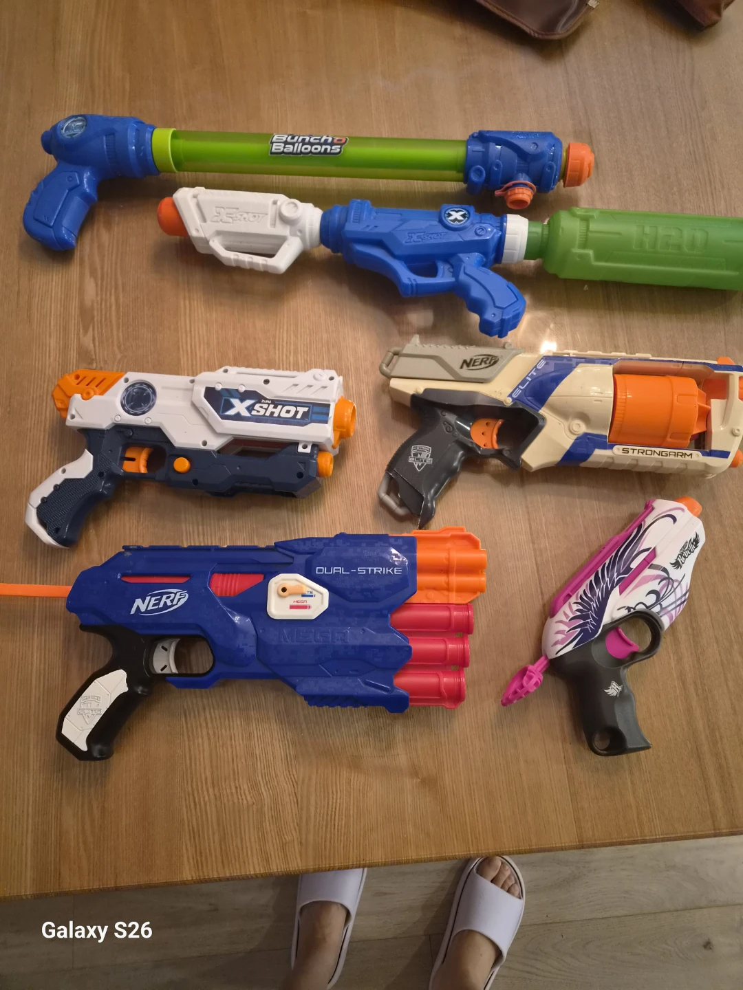 4 Nerf guns and bullets, 2 water gun (toys) - photo 4