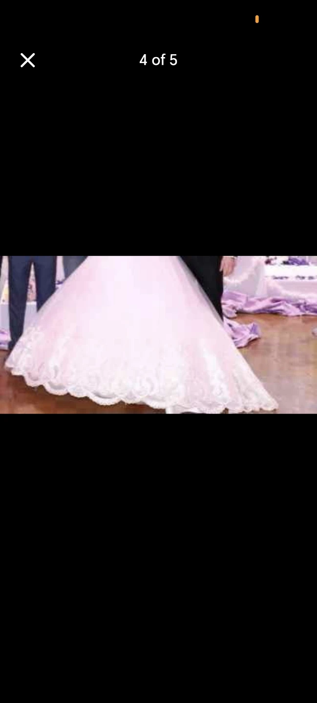 White Ball Gown Wedding Dress - photo 2