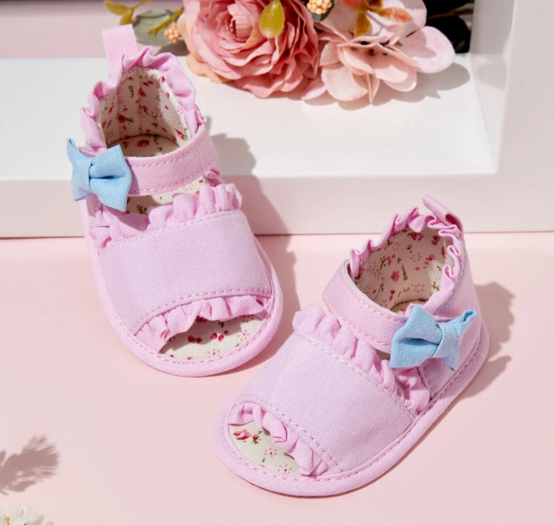 Baby Girls Ruffled Bow Sandals - photo 2