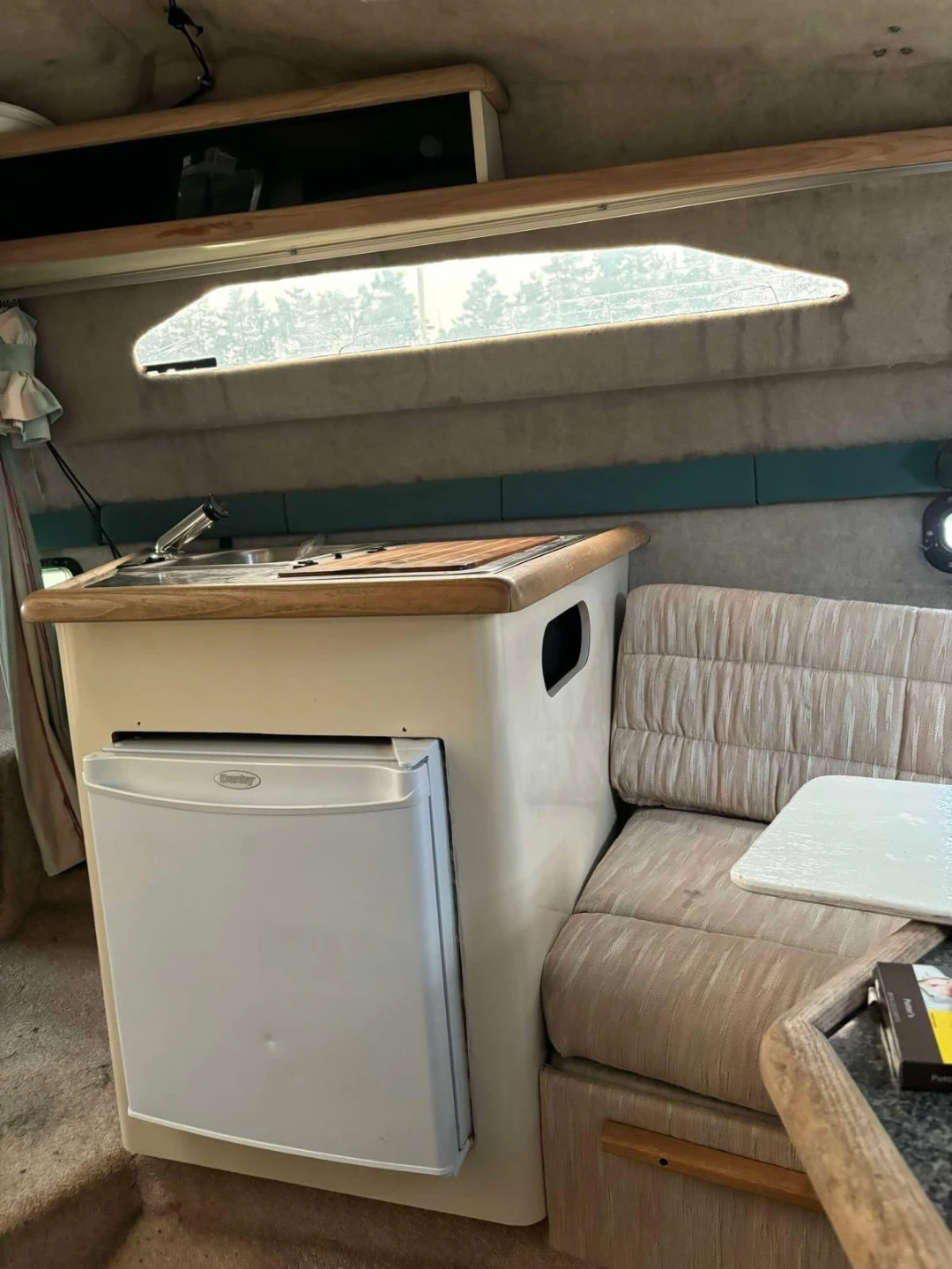Boat Interior with Galley and Seating - photo 3