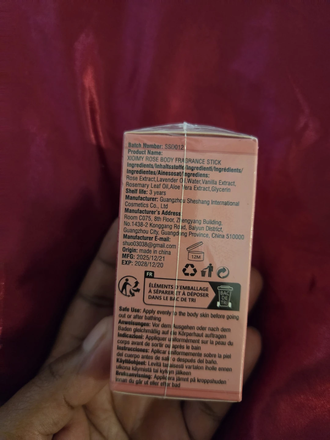 XIOIMY Rose🌹 Body Fragrance Stick - photo 3