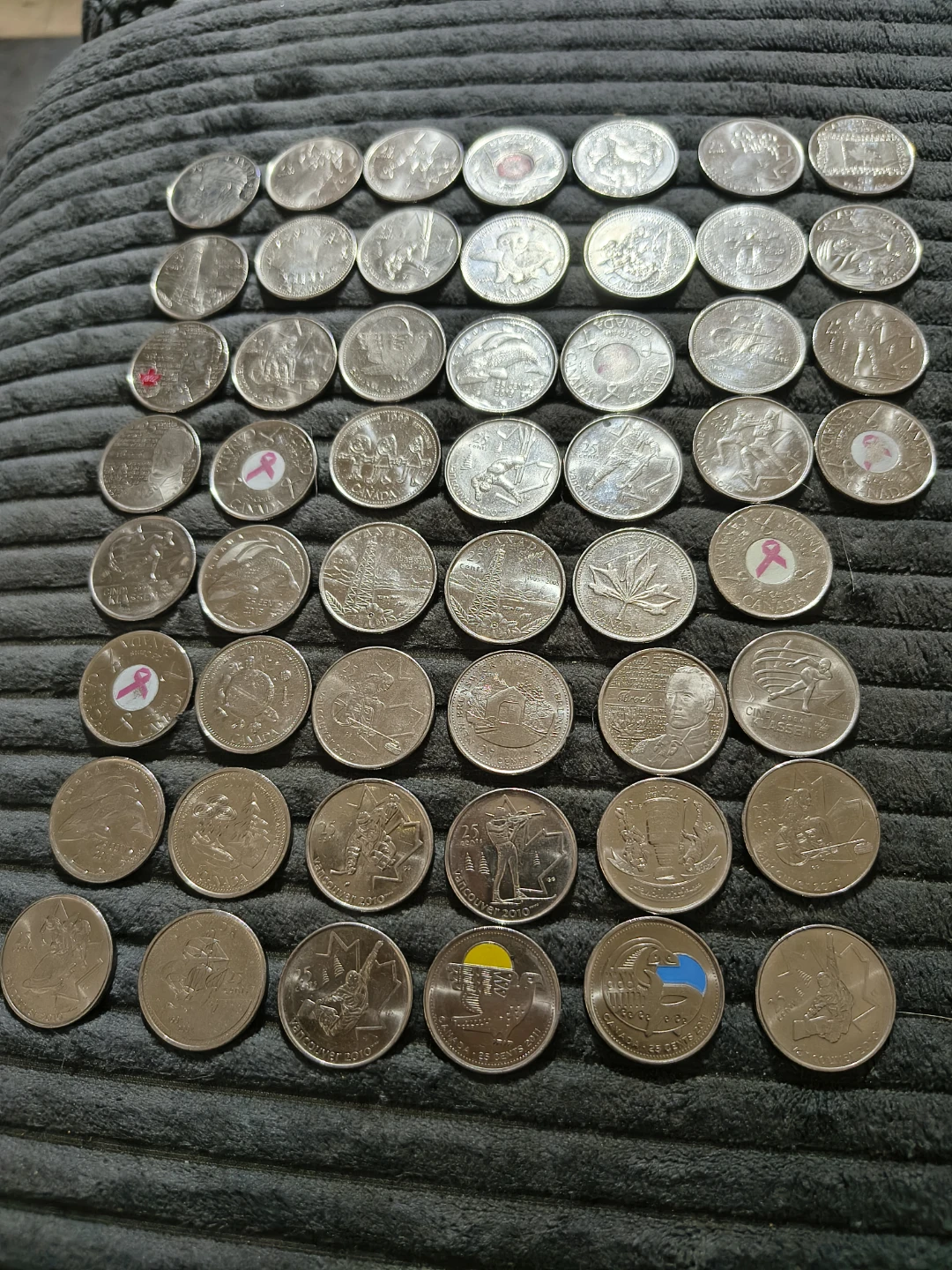 Collection of Canadian Quarters