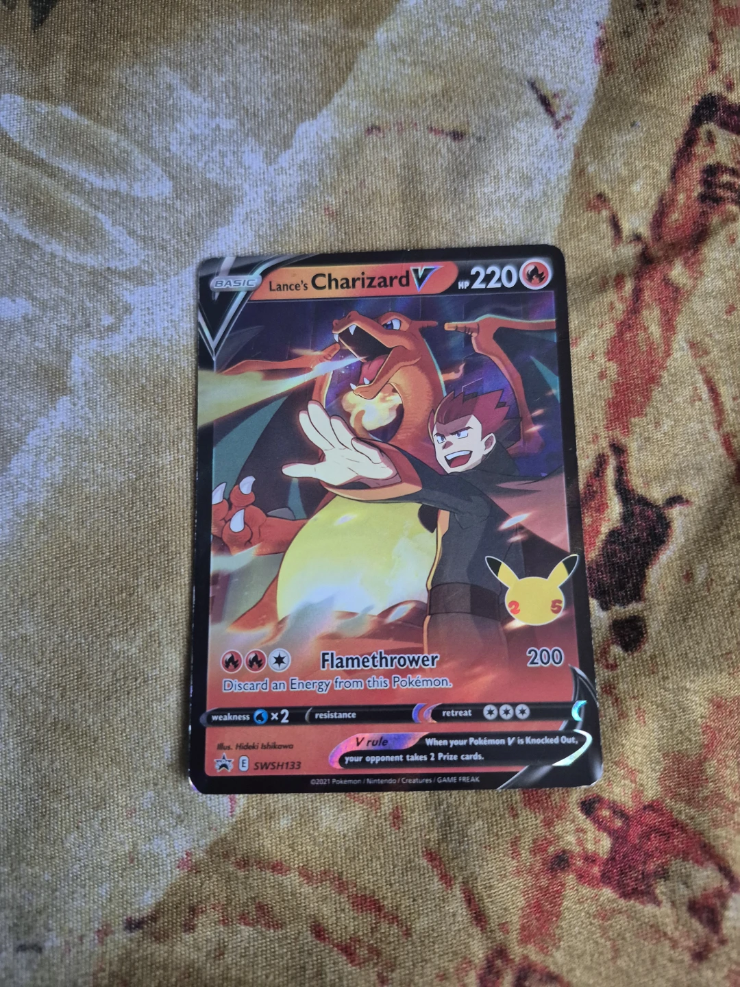 Pokemon Trading Card - Lance's Charizard V