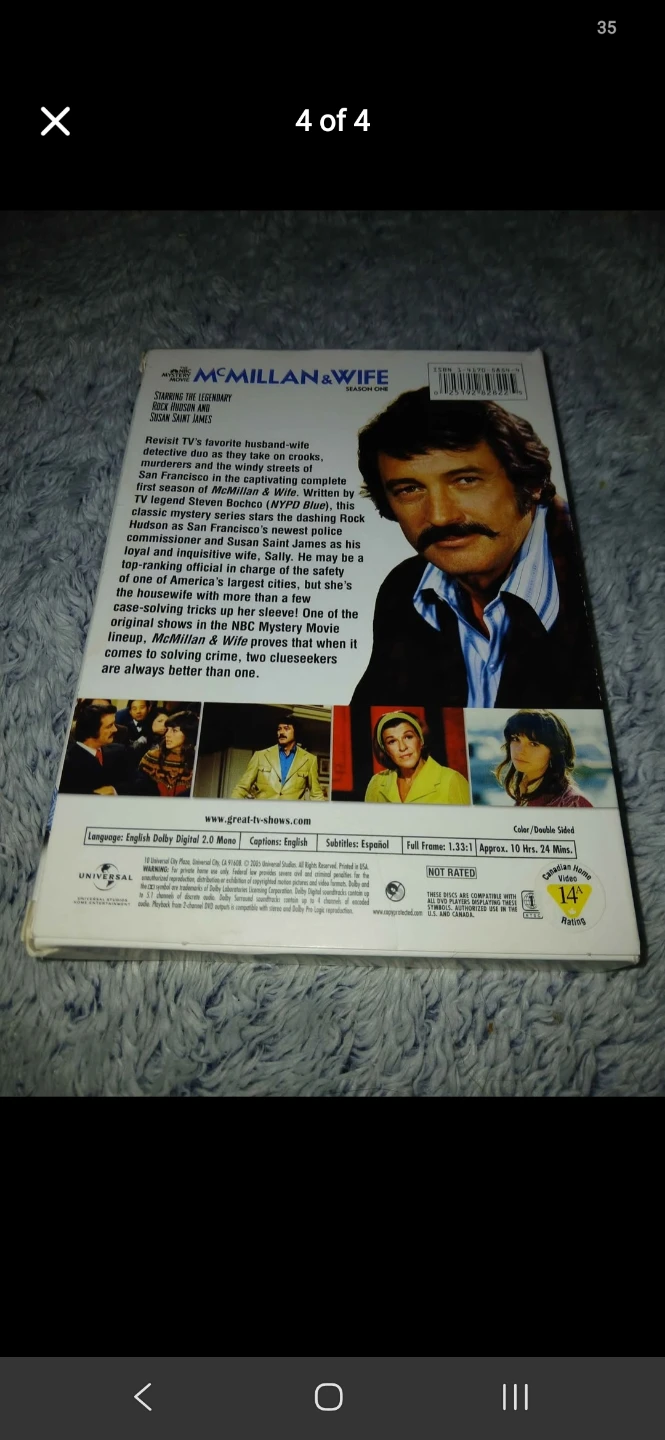 McMillan & Wife Season One DVD Set - photo 4