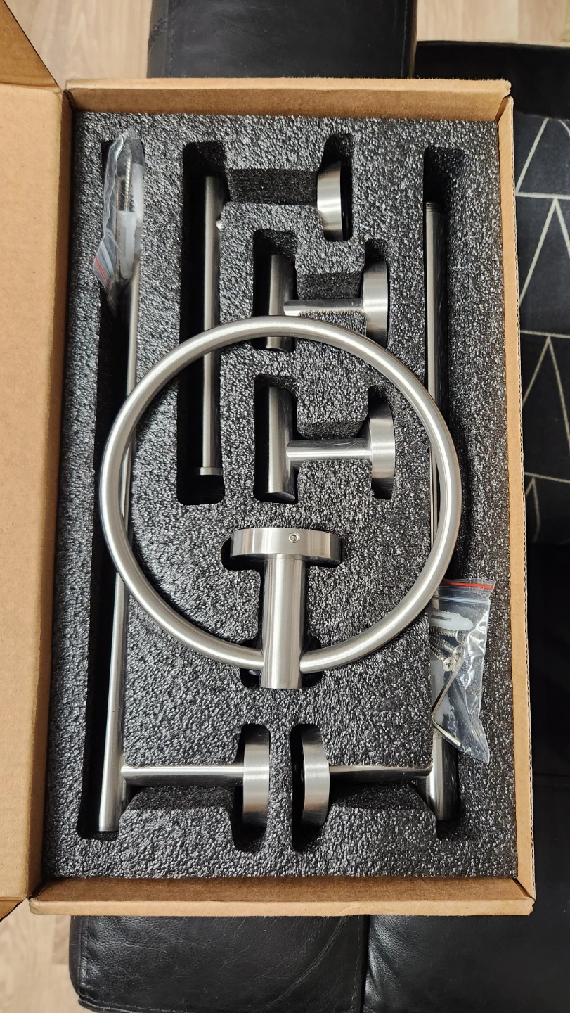 Brushed Nickel Bathroom Hardware Set