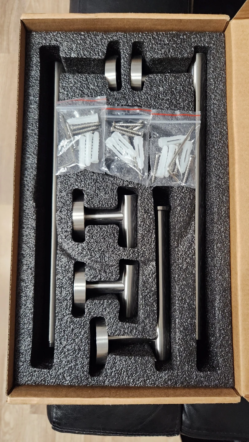 Brushed Nickel Bathroom Hardware Set - photo 2