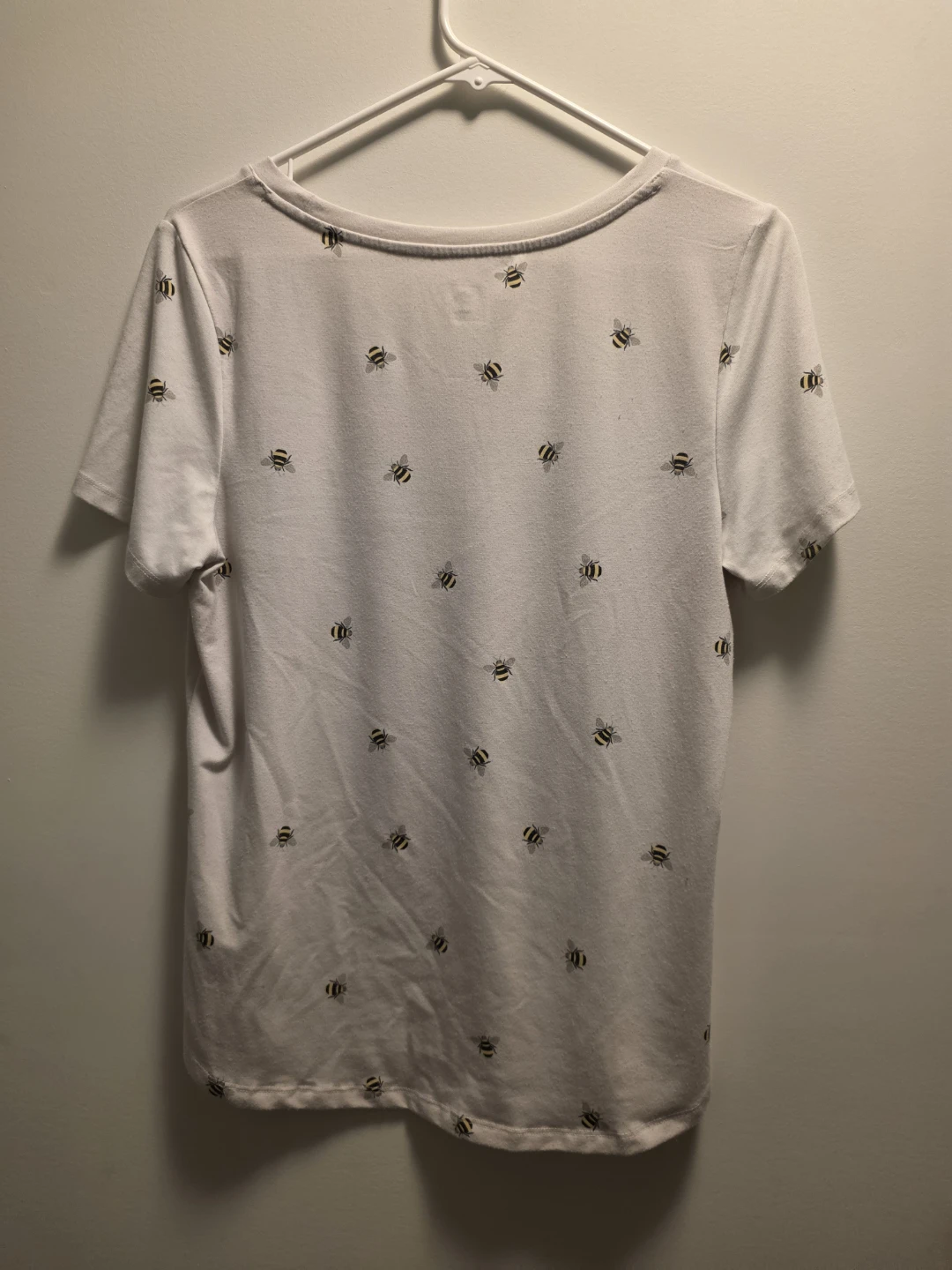 White Bee Print T-Shirt - photo 4