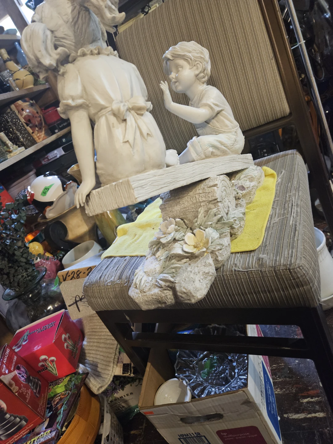 Vintage Children Garden Statue - photo 5