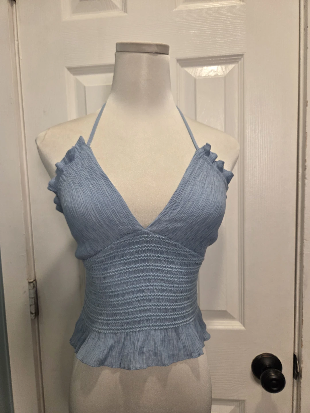 Blue Halter Top Size S