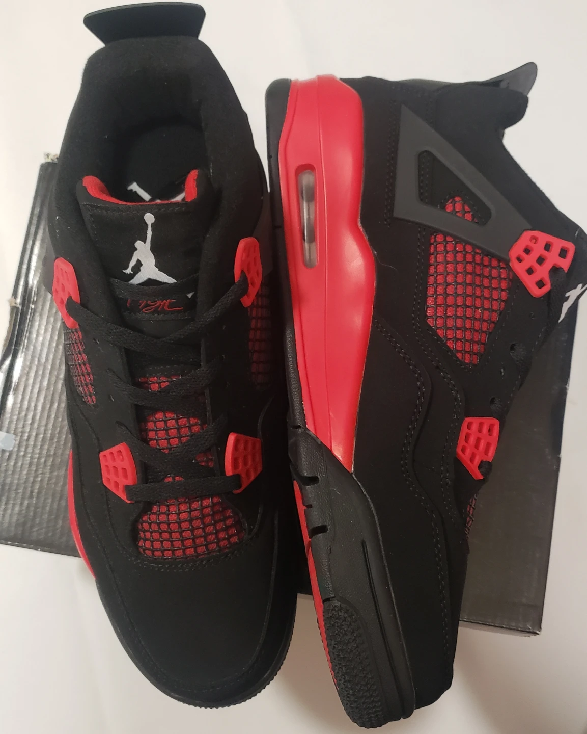 Brand new Air Jordan 4 Retro Red Black Size 9.5