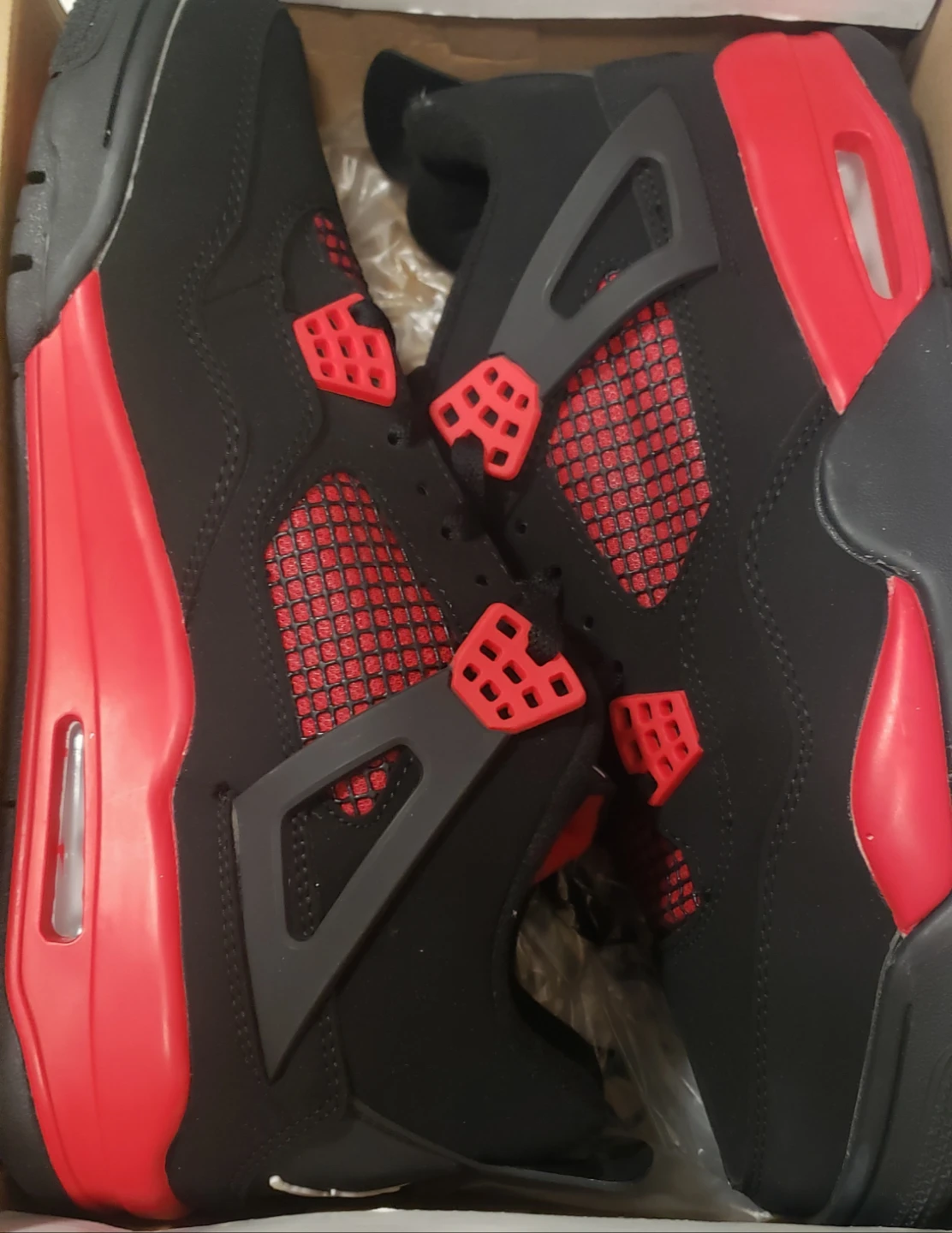 Brand new Air Jordan 4 Retro Red Black Size 9.5 - photo 2