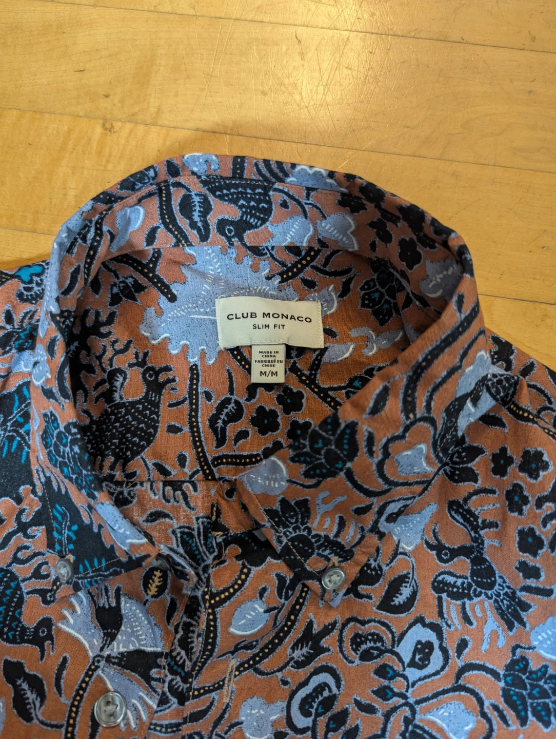 Club Monaco Slim Fit Short Sleeve Button-Up Shirt M/M - photo 2