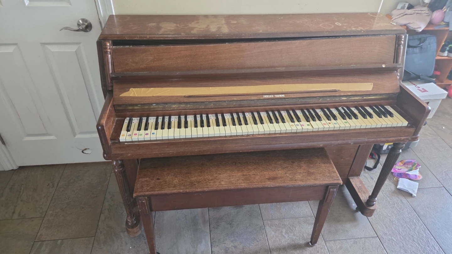 Sherlock-Manning Upright Piano with Bench