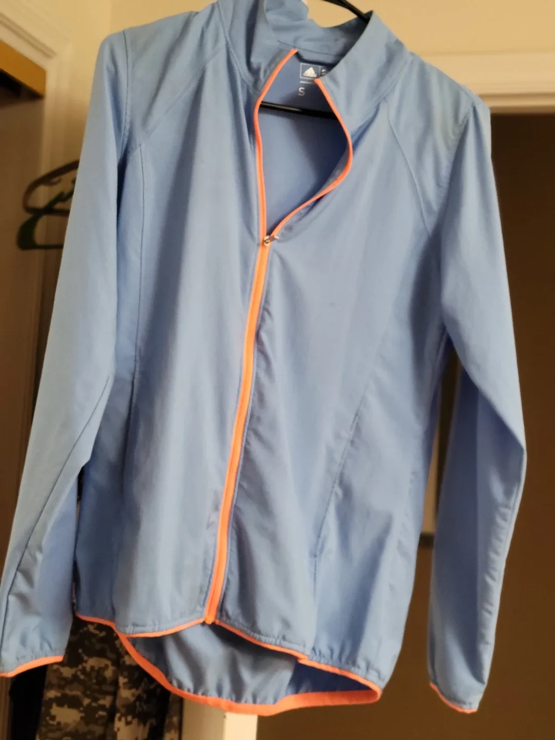 Adidas Women's Light Blue Track Jacket Size S