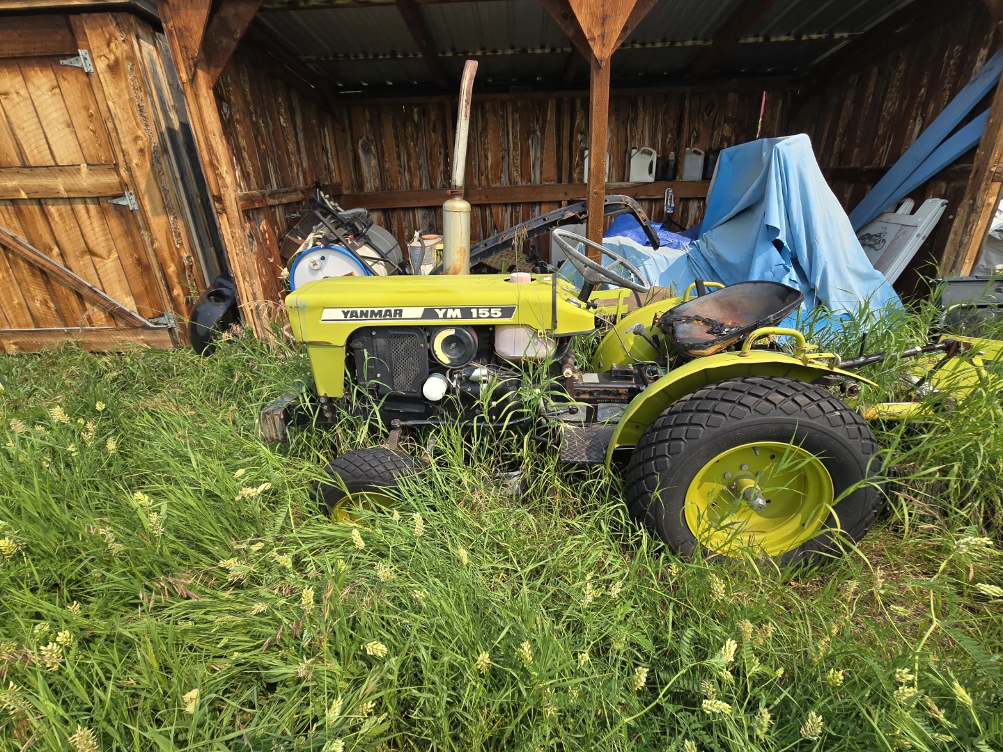 Yanmar YM 155 Tractor with Mower Attachment