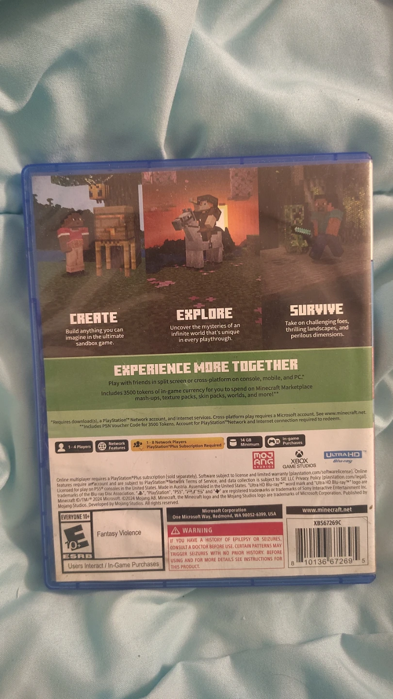 Minecraft PS5 Game with 3500 tokens - photo 3