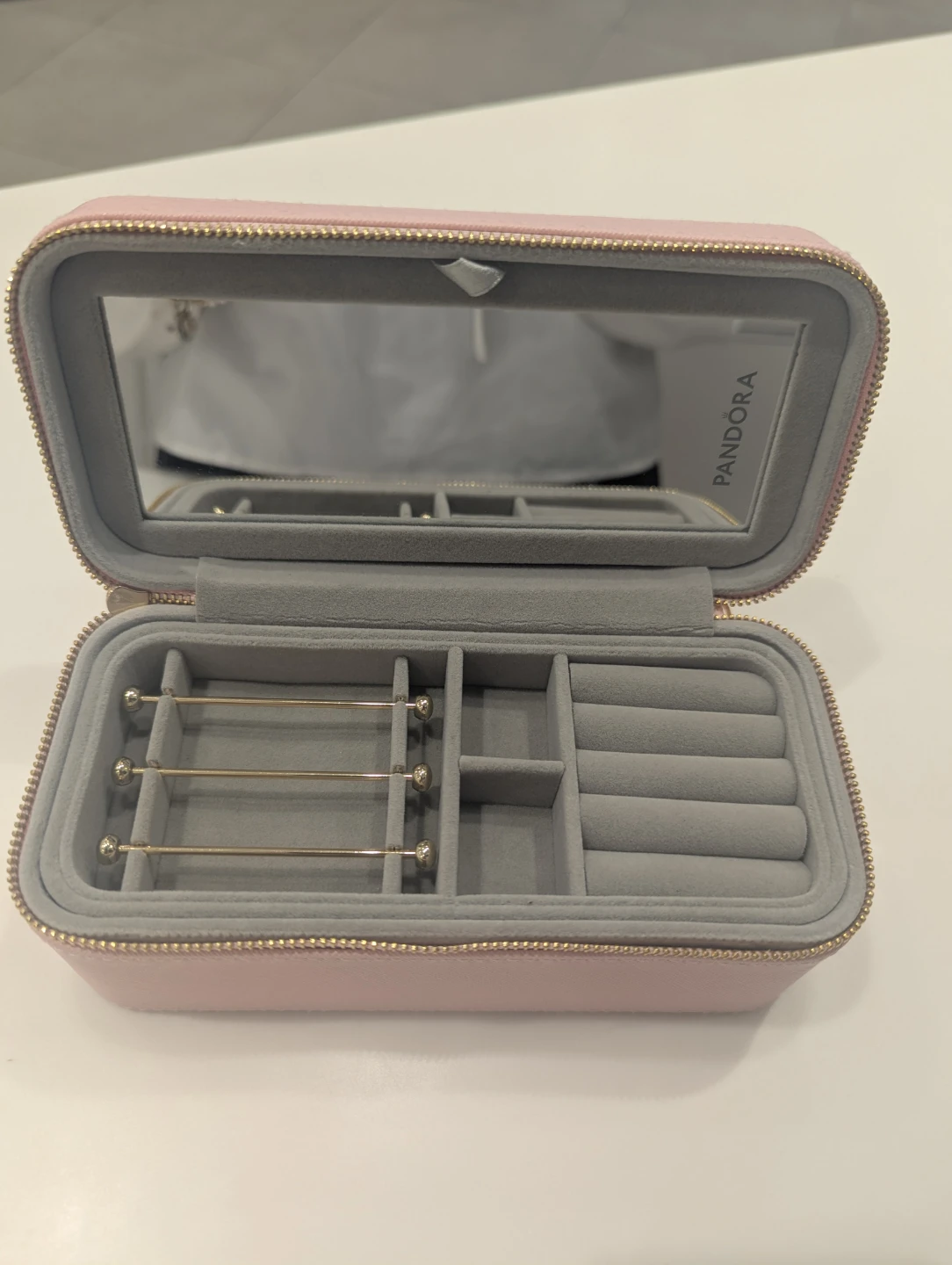Pandora Pink Jewellery Box with Mirror - photo 3