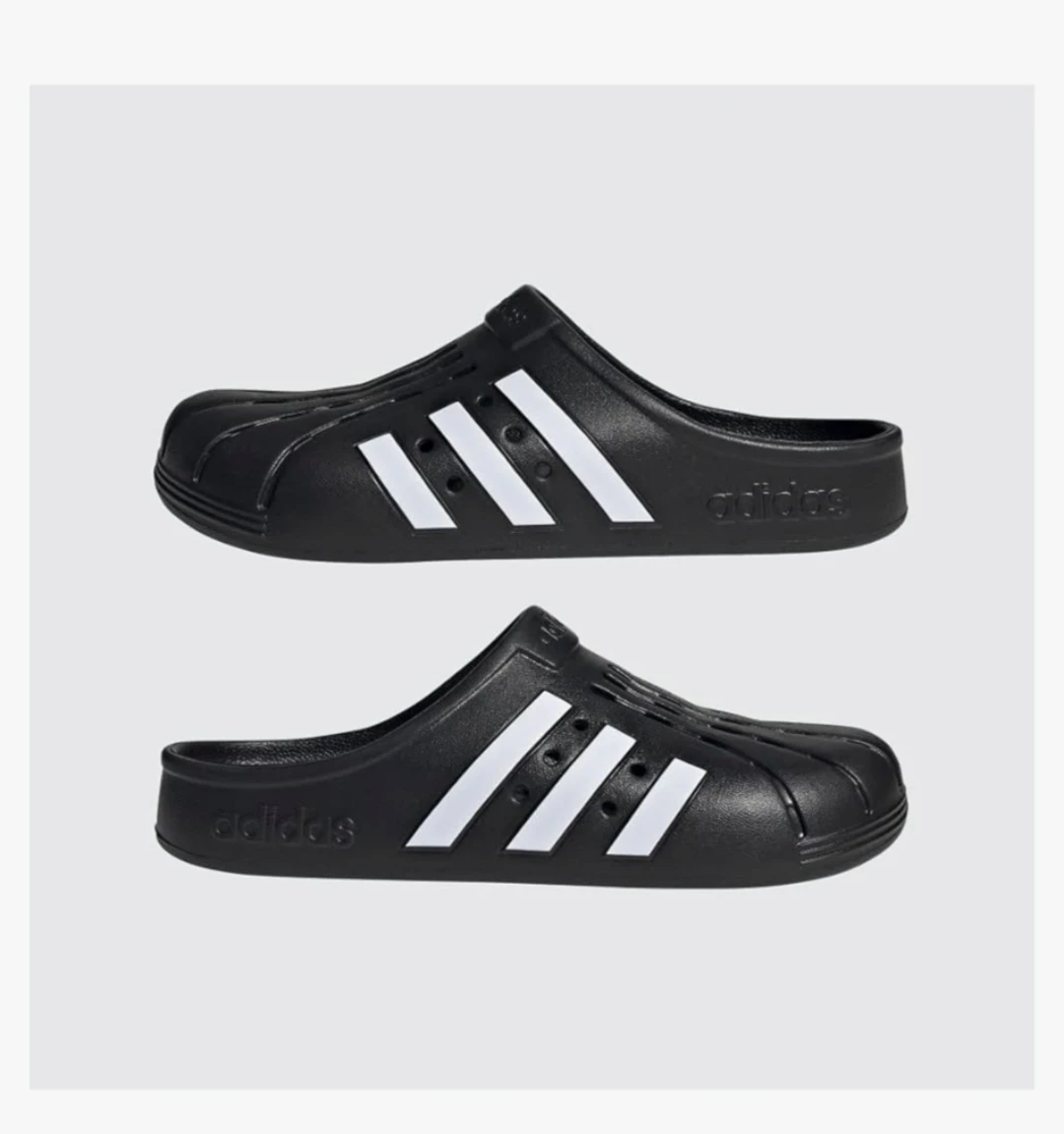 Adidas Original Adilette Clogs Black women size 9