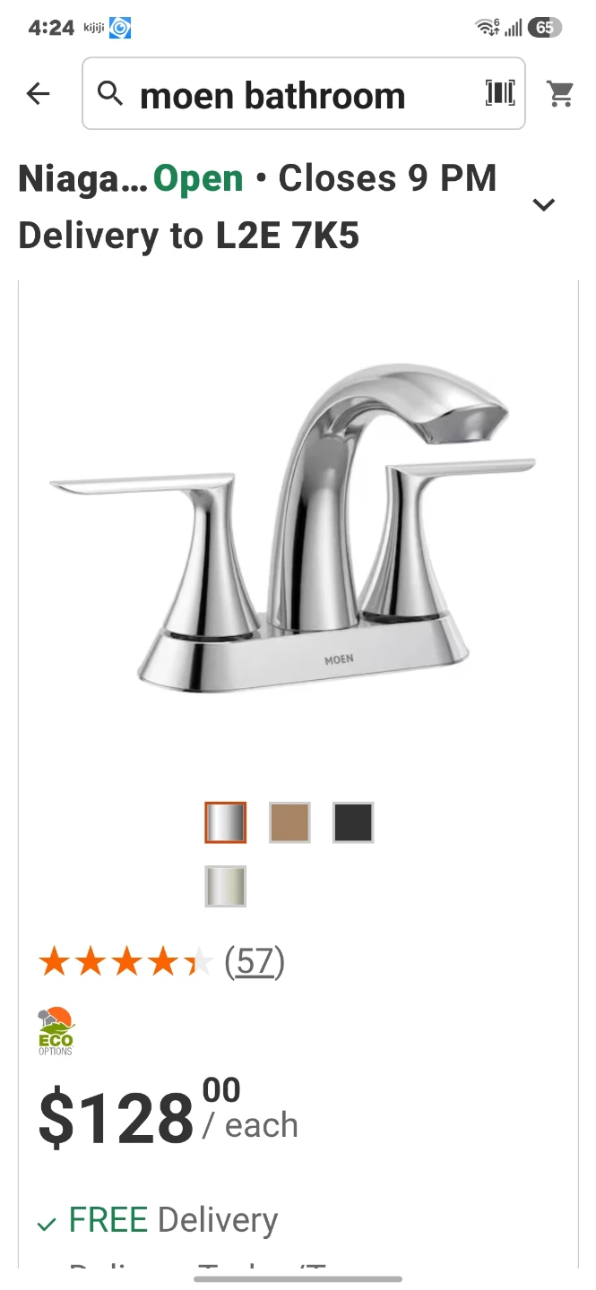 Moen Chrome Bathroom Faucet - photo 3