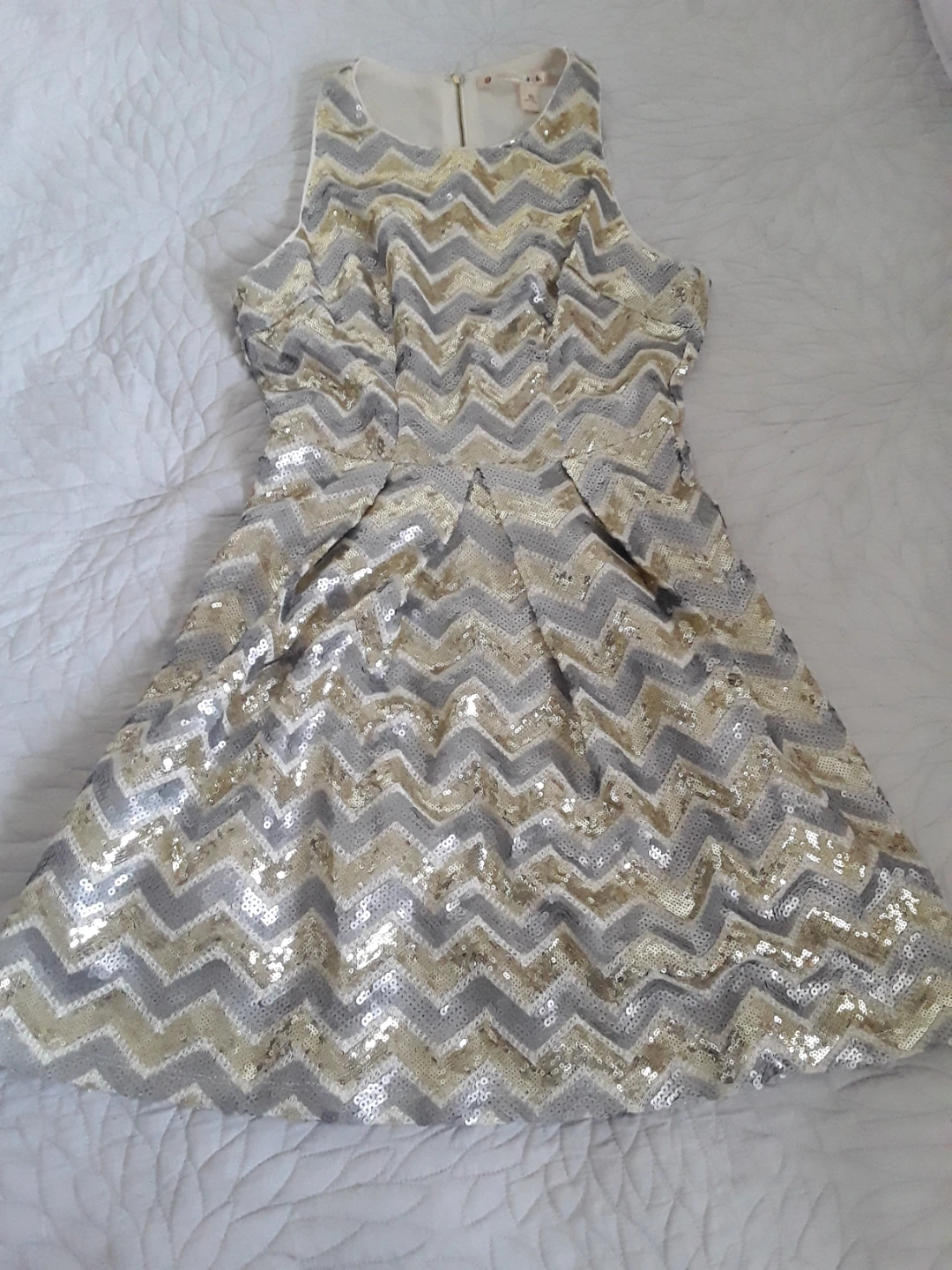 Chelsea & Violet Sequin Chevron Dress