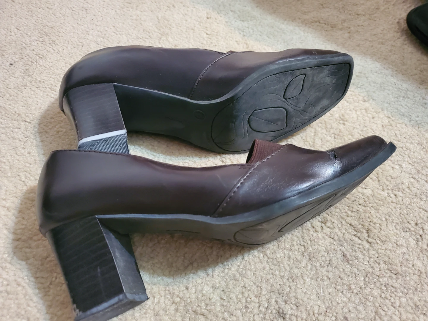 Brown Block Heel Shoes - photo 3