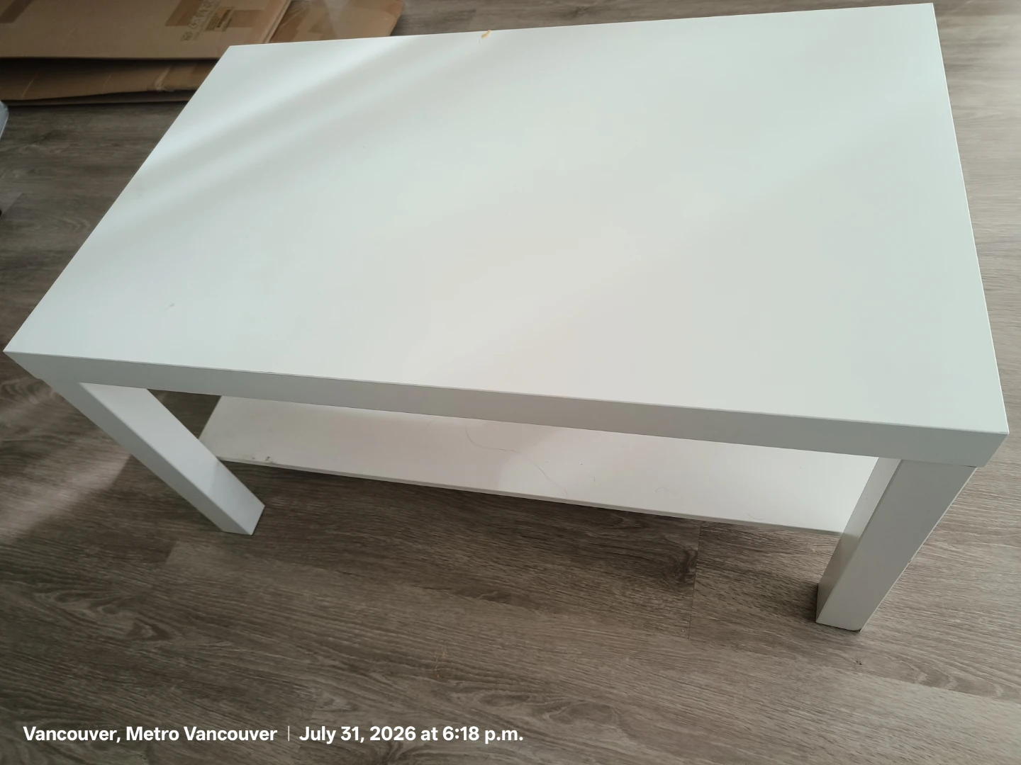 Ikea white coffee table