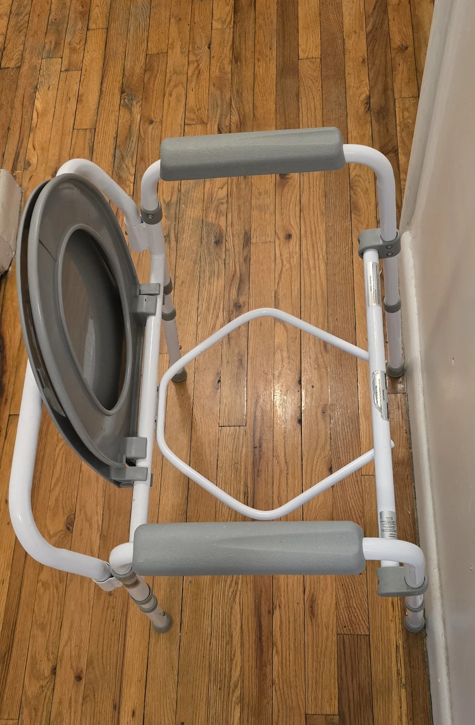 Folding Commode Chair with Padded Arms - photo 2