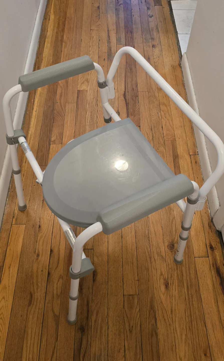Folding Commode Chair with Padded Arms - photo 4