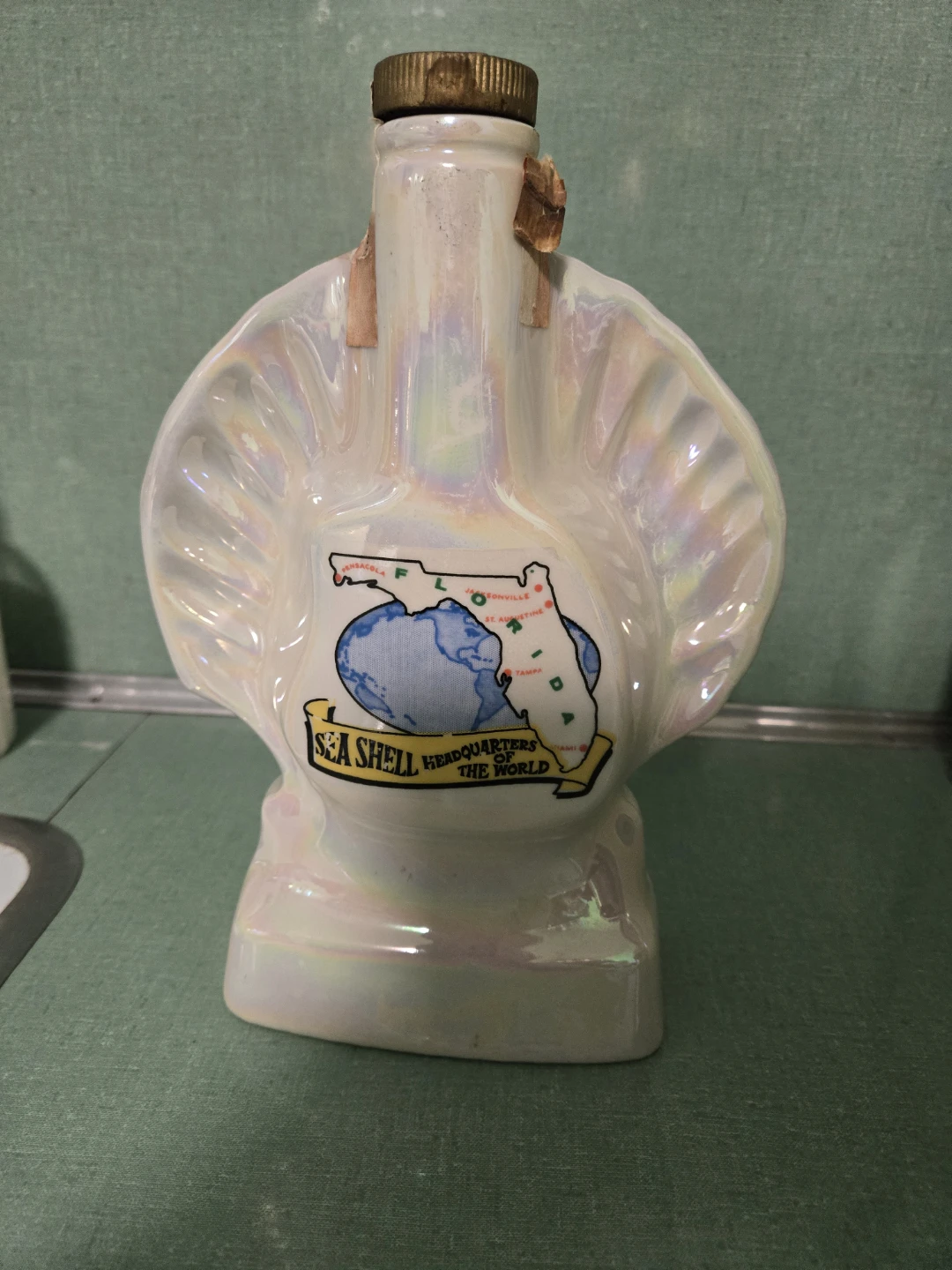 Vintage Jim Bean Seashell Decanter