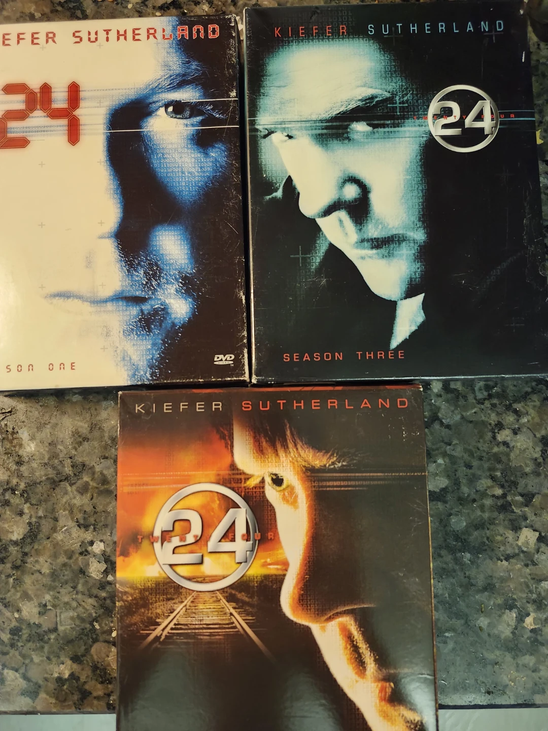 24 Kiefer Sutherland TV Series DVDs - Seasons 1, 3, & 4