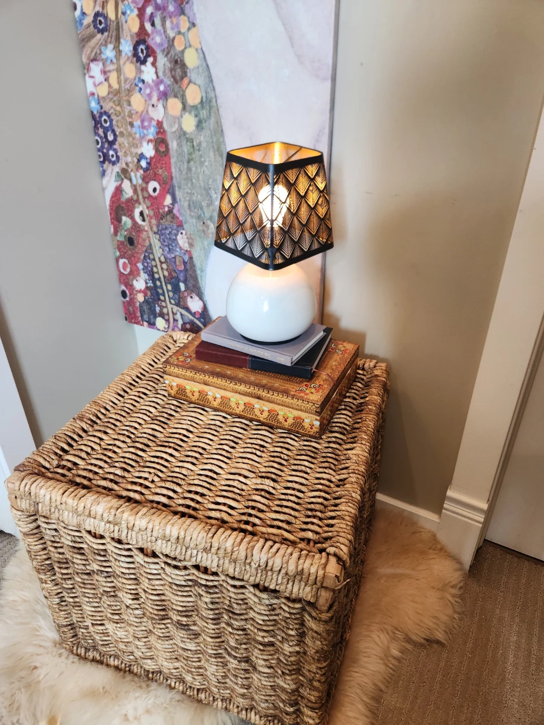 RARE FIND 1980s 3 setting touch Lamp, pretty and practical - photo 4