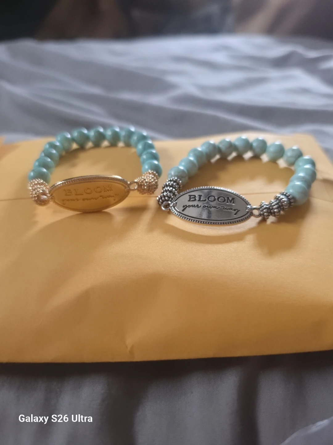Set of 2 "Bloom Your Own Way" Beaded Bracelets