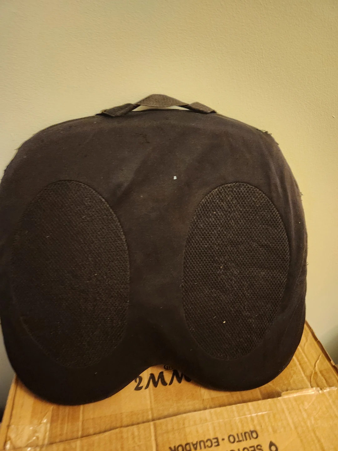 Black Lumbar Support Cushion