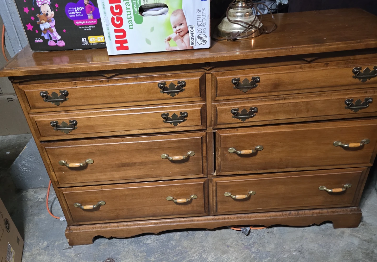 Wooden Dresser with 8 Drawers