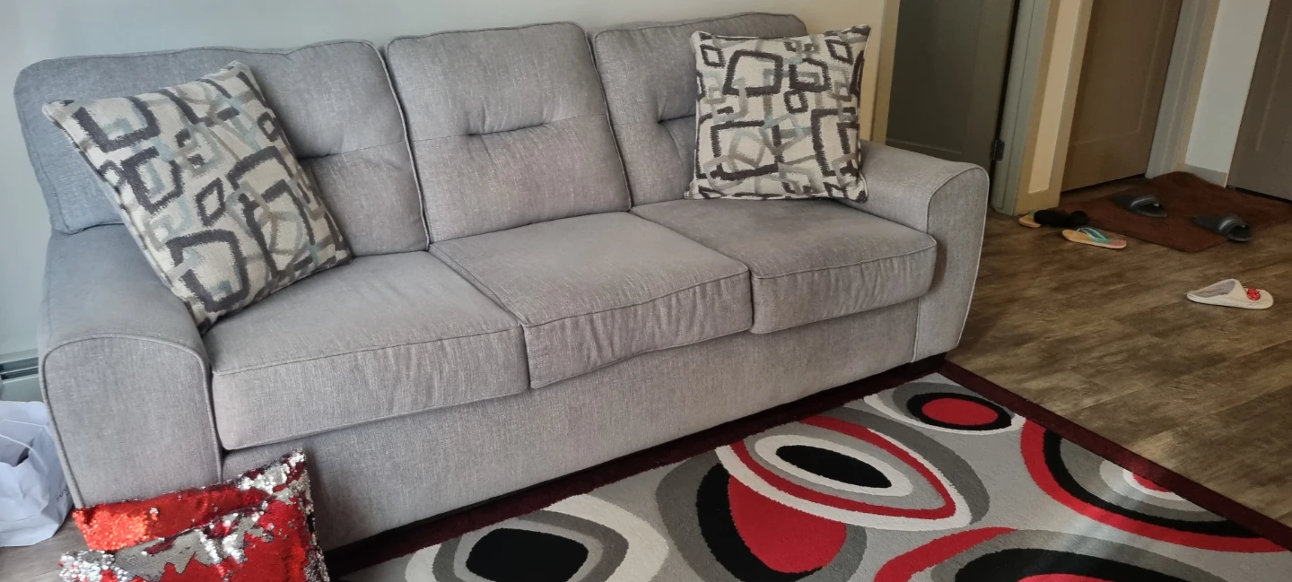 Grey Three-Seater Sofa - photo 2